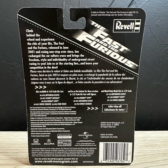 🏁 REVELL Vintage Mitsubishi Eclipse The Fast and the Furious Issue #100 1:64 🏁 - Picture 4 of 4